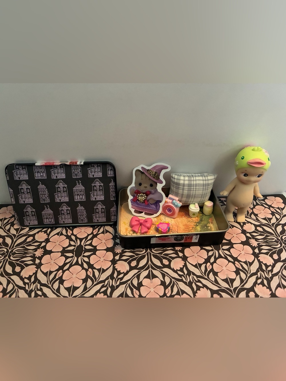 Handmade sonny angel bed trinket tin <3
